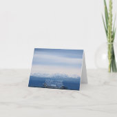 空白のなカード、虹 サンキューカード (裏面)