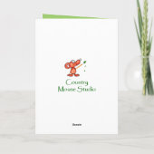 空白のなハッピーイースターのお母さん、巣の母ロビン シーズンカード (裏面)