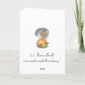 空白のなハロウィンのpaperdollカード カード (裏面)