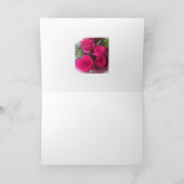 空白のなバラの挨拶状 カード (内部)