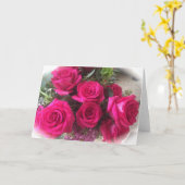 空白のなバラの挨拶状 カード (黄色い花)