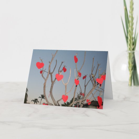 空白のなバレンタインデーカード シーズンカード (正面)