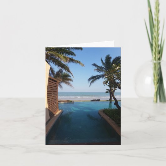 空白のなビーチカード カード (正面)