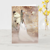 空白のなファンタジーの妖精の芸術カード-夜明けの精神 カード (黄色い花)