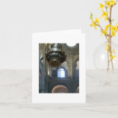 空白のなメッセージカードかCamino deサンティアゴ カード (黄色い花)