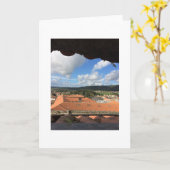 空白のなメッセージカードかCamino deサンティアゴ カード (黄色い花)