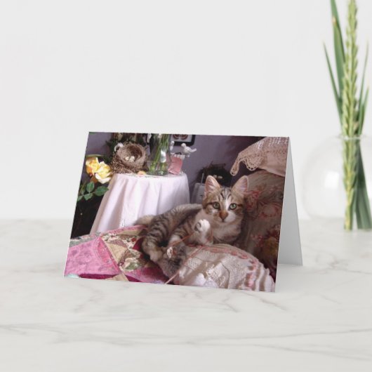 空白のなメッセージカード カード (正面)