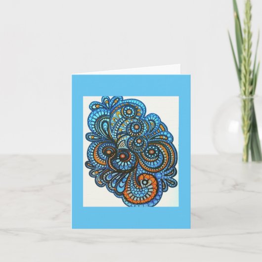 空白のなメッセージカード カード (正面)