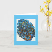 空白のなメッセージカード カード (黄色い花)