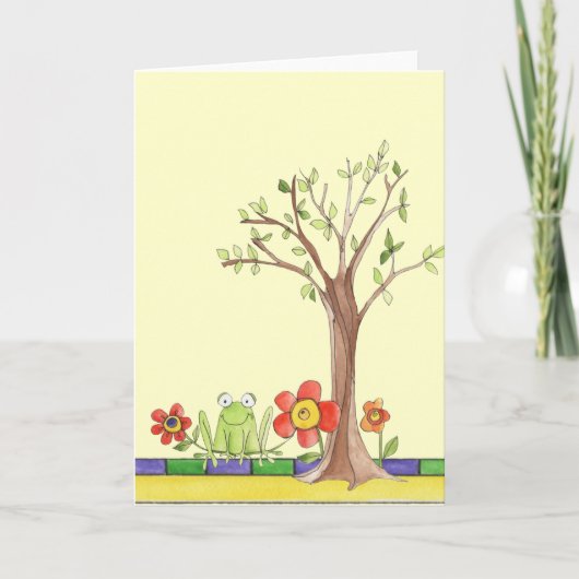 空白のなメッセージカード カード (正面)