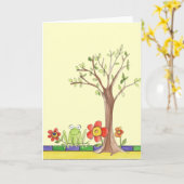 空白のなメッセージカード カード (黄色い花)