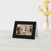 空白のなメッセージカード カード (黄色い花)