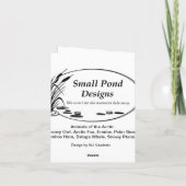 空白のなメッセージカード カード (裏面)