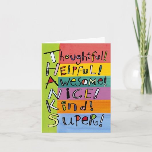 空白のなメッセージカード サンキューカード (正面)