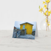 空白のなメッセージカード-北西入江NS カード (黄色い花)