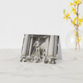 空白のなメッセージカード--Treviの噴水 カード (黄色い花)