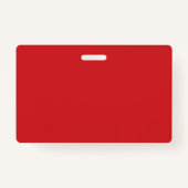 空白のなモダンはこんにちは私の名前赤いです バッジ (裏面)