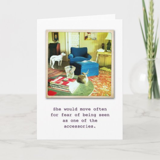 空白のなユーモアカード カード (正面)