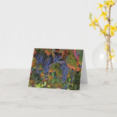 空白のなワインのメッセージカード カード (黄色い花)