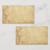 空白のなヴィンテージの汚い汚されたペーパー名刺 名刺 (正面/裏面)