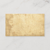 空白のなヴィンテージの汚い汚されたペーパー名刺 名刺 (裏面)
