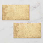 空白のなヴィンテージの汚い汚されたペーパー名刺 名刺 (正面/裏面)