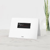 空白のな写真撮影カードカスタムな挨拶状 カード (裏面)