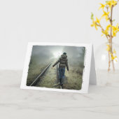 空白のな写真撮影カードカスタムな挨拶状 カード (黄色い花)