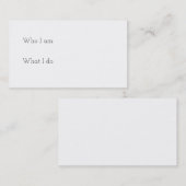 空白のな名刺を記入して下さい 名刺 (正面/裏面)