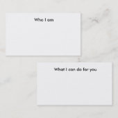 空白のな名刺を記入して下さい 名刺 (正面/裏面)