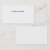 空白のな名刺を記入して下さい 名刺 (正面/裏面)