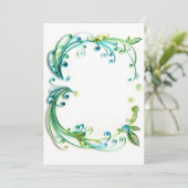 空白のな招待を「緑化しますか」、または挿入しますか、または梳いて下さい 招待状 (スタンド正面)