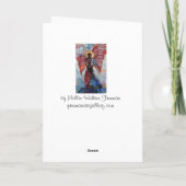 空白のな挨拶状"どの位か。" カード (裏面)