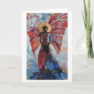 空白のな挨拶状"どの位か。" カード