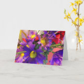 空白のな挨拶状 カード (黄色い花)