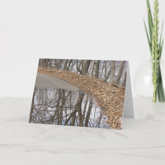 空白のな挨拶状 カード (正面)