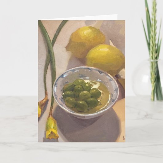 空白のな挨拶状、サラSedwick著元の芸術 サンキューカード (正面)