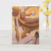 空白のな挨拶状、サラSedwick著芸術 カード (黄色い花)