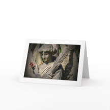 空白のな挨拶状: 花との天使