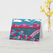 空白のな挨拶状A4 カード (黄色い花)