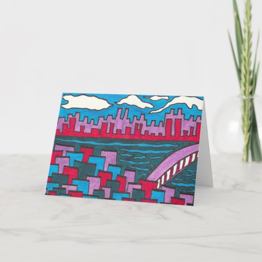 空白のな挨拶状A4 カード (正面)