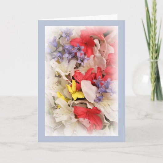 空白のな標準(5" x 7")、標準的な白い封筒 カード (正面)