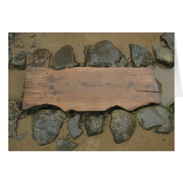 空白のな石はカード歩みます (正面横)