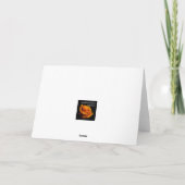 空白のな秋の景色場面挨拶状 カード (裏面)