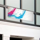 空白のな第113テンプレート 横断幕 (ビルの外側)