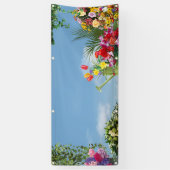 空白のな花屋の販売 横断幕 (縦)