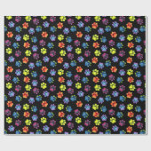 空白のな虹の足のプリントの包装紙 ラッピングペーパー (フラット)