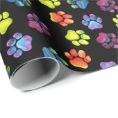 空白のな虹の足のプリントの包装紙 ラッピングペーパー (ロールコーナー)