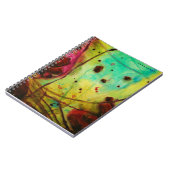 空白のな螺線形ノートの「抽象芸術シリーズ: 第2' ノートブック (左側)