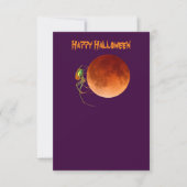 空白のな血の月のくものハローウィンパーティの招待状 招待状 (正面)